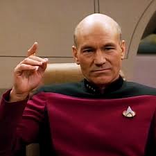 Captain Jean Luc Picard of the USS Enterprise